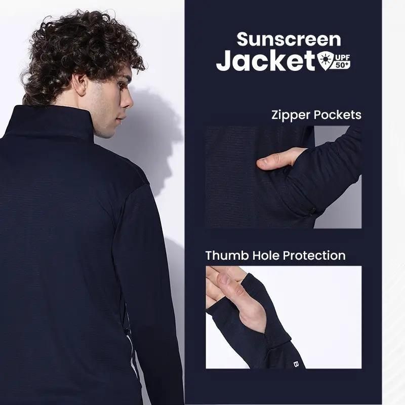 Sunscreen with UV Protection Lightweight Jackets for Men - Elzy Store