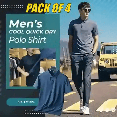 V°STUDIO® MEN'S Premium Polo T-Shirt PACK OF 4 - Elzy Store