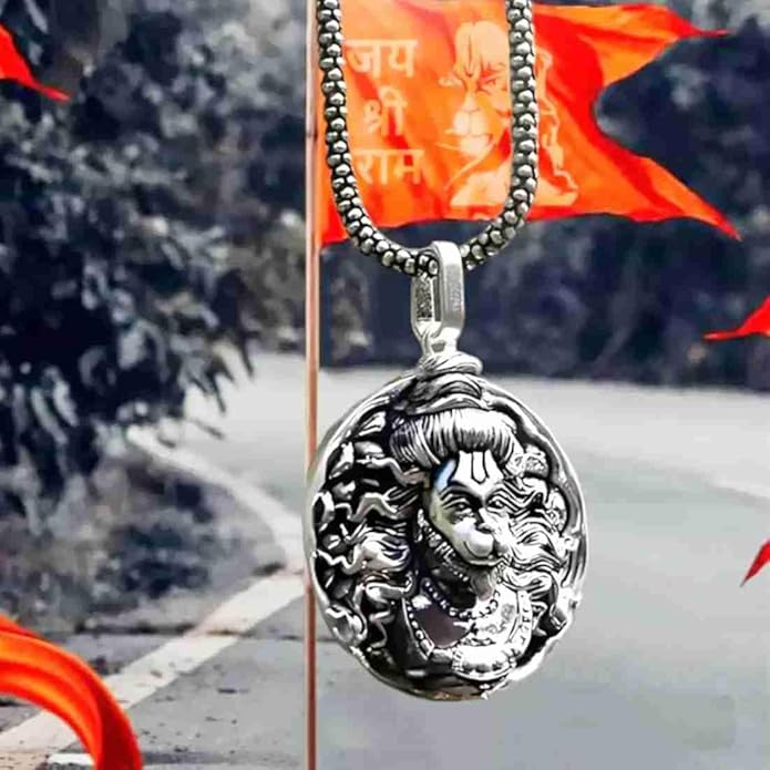 🙏 Hanuman Ji-3D AsthDhatu Pendent & FREE Chain - Elzy Store