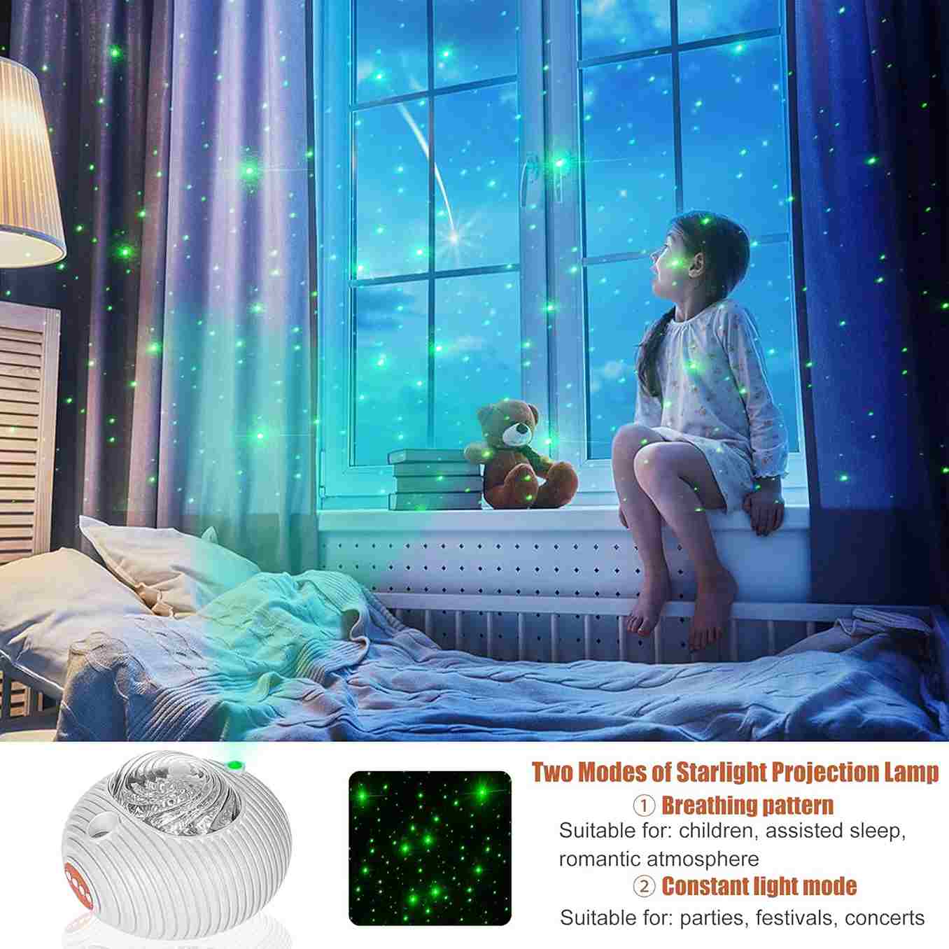 GalazyGazing™ 360 - Theme Changing Rotating Projection Lamp
