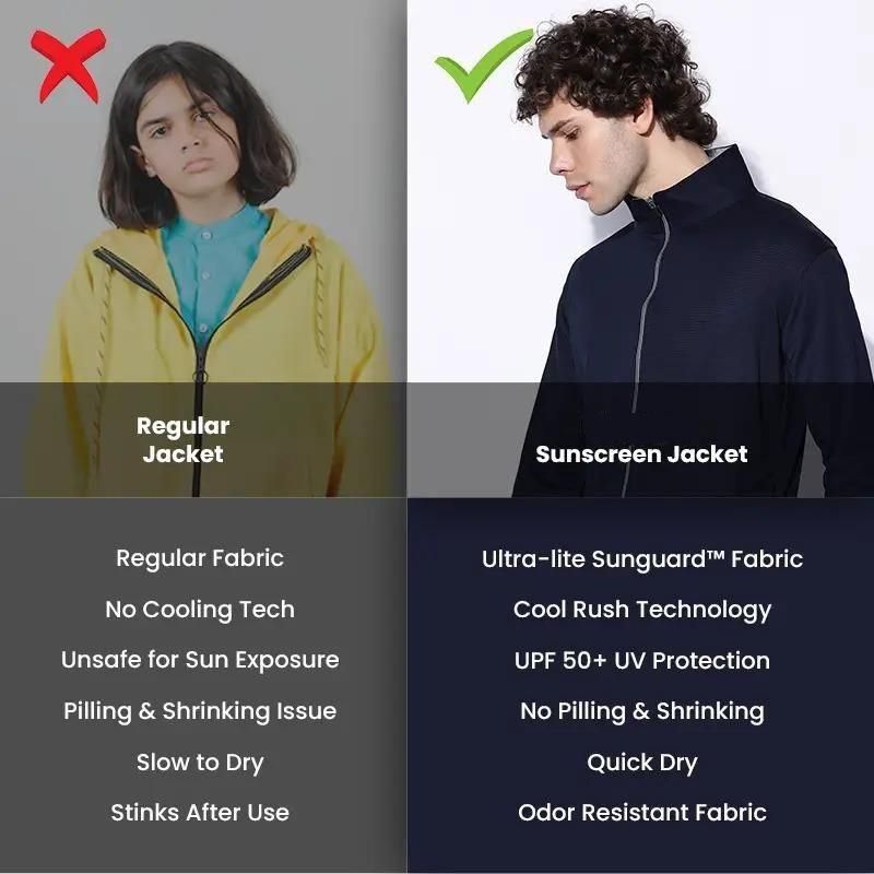 Sunscreen with UV Protection Lightweight Jackets for Men - Elzy Store