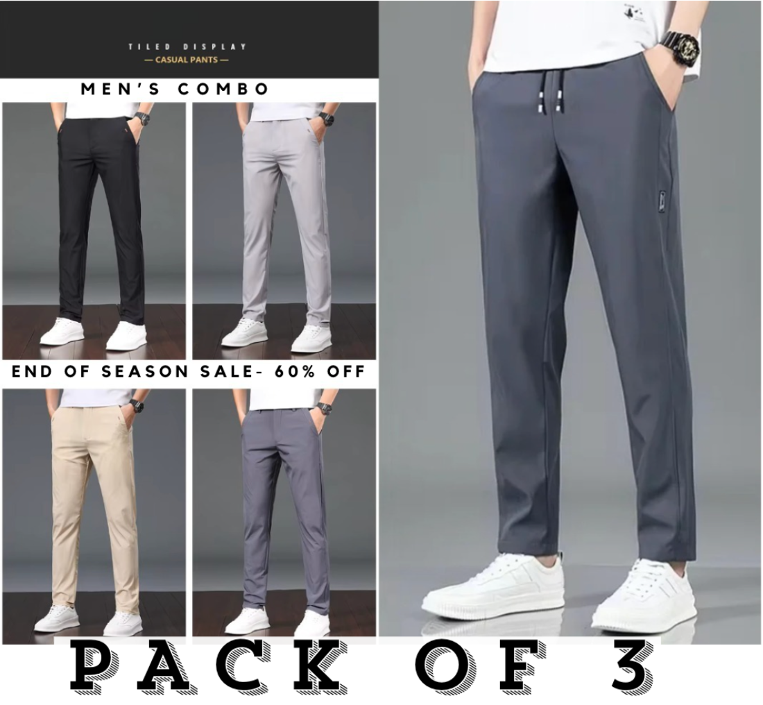 KMEN S STYLE NEW Track Pants Multi Combo Pack Elzy Store
