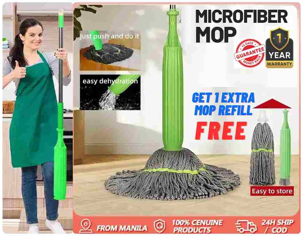360° Bambo-MOP™ Micro Fiber & Self Cleaning Dual MOP.