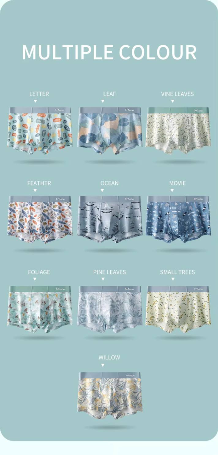 GLAD™ MEN'S Soft Designer Briefs Boxers (Pack of 5) (Copy) - Elzy Store