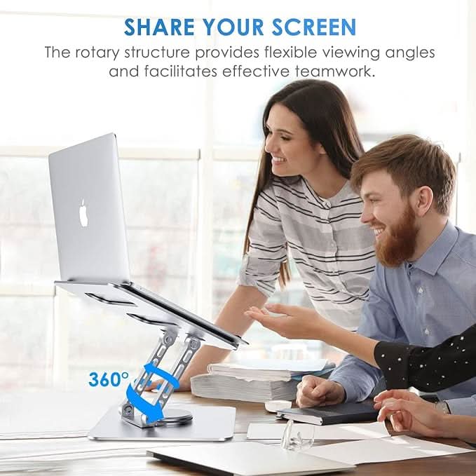 GlideFlex™ 360° Rotating Laptop Desk Stand