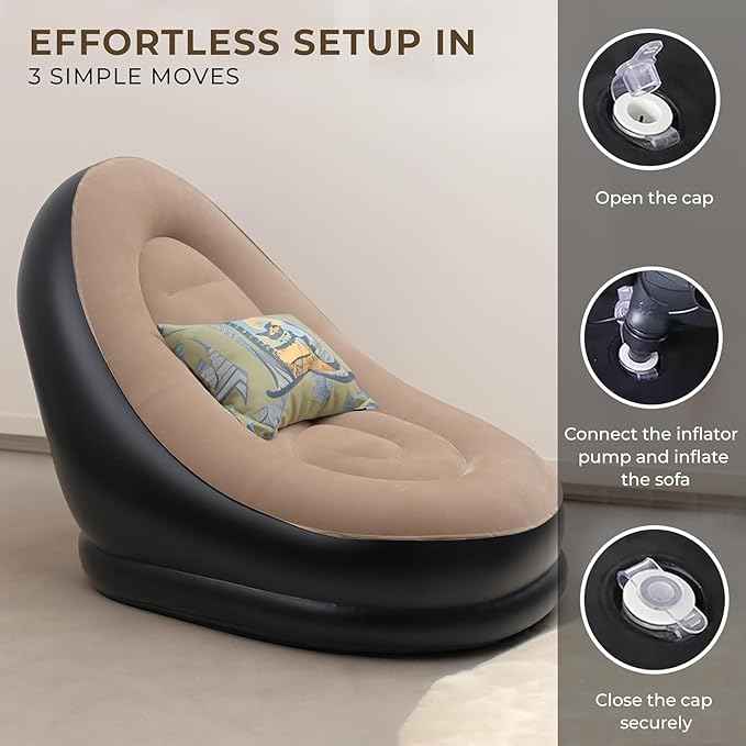 Aurévo™ Inflatable Recliner Sofa & Foot Rest (Free Pump) - Elzy Store