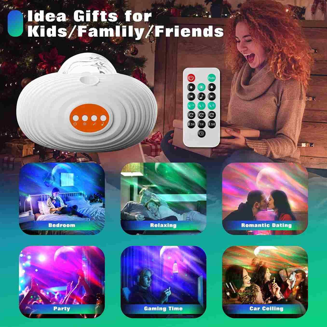 GalazyGazing™ 360 - Theme Changing Rotating Projection Lamp - Elzy Store