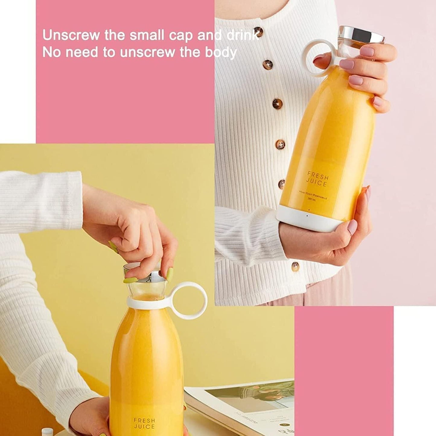 Powerful Electric Portable Mini Juicer Bottle - Elzy Store