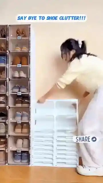 ShoeNest™ Smart Foldable Compact 4 Layer Shoe Rack - Elzy Store