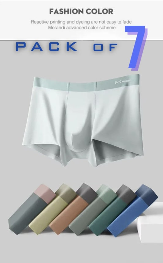 B-YNG™ MEN'S Soft Silk Boxers Briefs (Premium Combo Pack)