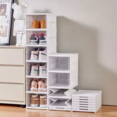 ShoeNest™ Smart Foldable Compact 4 Layer Shoe Rack - Elzy Store