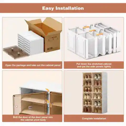 ShoeNest™ Smart Foldable Compact 4 Layer Shoe Rack - Elzy Store