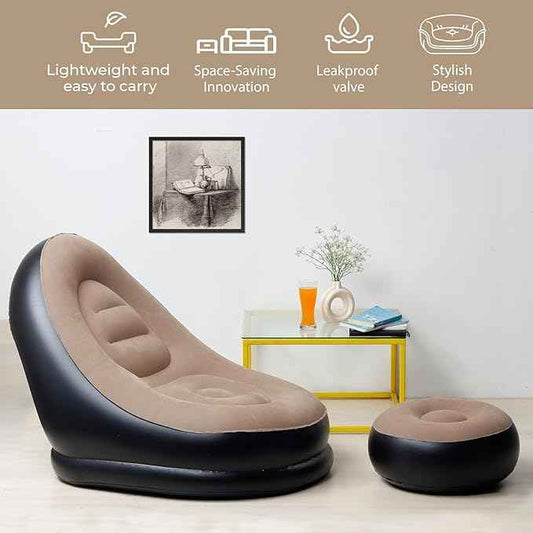 Aurévo™ Inflatable Recliner Sofa & Foot Rest (Free Pump)